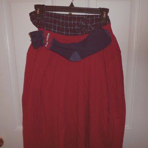 NWT Cuddle Dudds mens 3 piece pajama set w socks red & blue plaid pants S